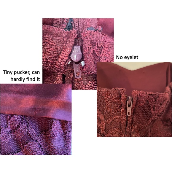 👗HP👗 Delias Burgundy Strapless Dress - Picture 12 of 13